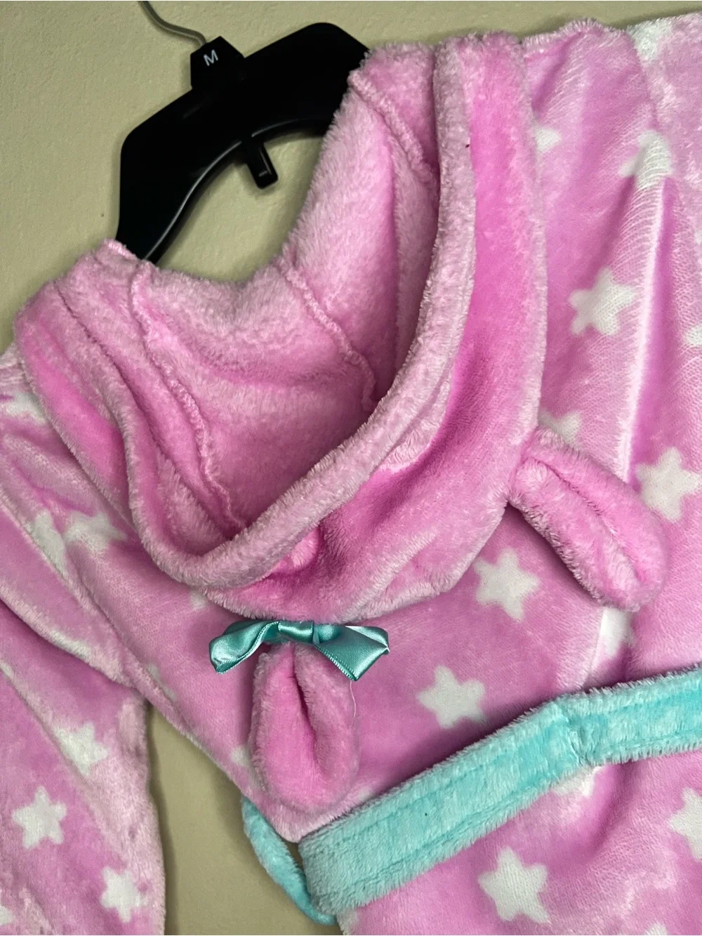 Peppa Pig Pink Star Kids Robe with Hood 4-5T